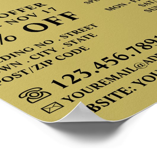 Afro Style, Männerwerbung Poster (Ecke)