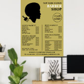 Afro Style, Men Barbers Price List Poster (Heimbüro)