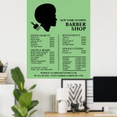 Afro Style, Men Barbers Price List Poster (Heimbüro)