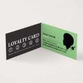 Afro Style, Men's Barbers Detailed Loyalty Card, Visitenkarten (Innenseite)