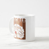Afro Teacher Black Woman Kaffeetasse (Vorderseite Links)