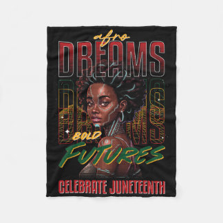 Afro-Träume Kühne Zukünfte Feiern Juneteenth Schwa Fleecedecke