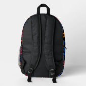 Afro Tribal Pattern Colorful Abstract  Bedruckter Rucksack (Rückseite)