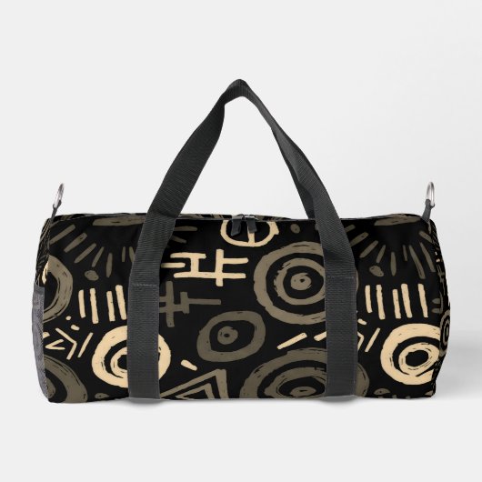 Afro Tribal Pattern Colorful Abstract  Duffle Bag (Rückseite)
