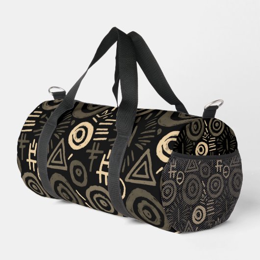 Afro Tribal Pattern Colorful Abstract  Duffle Bag (Rechte Ecke)
