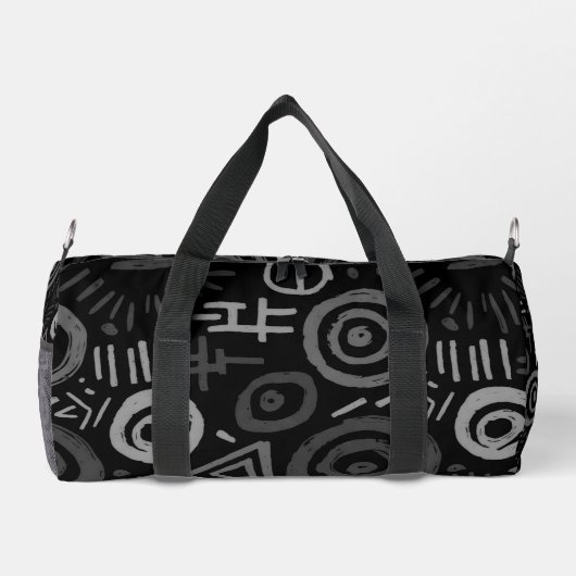 Afro Tribal Pattern Colorful Abstract  Duffle Bag (Rückseite)