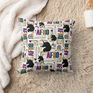 Afro Unicorn Bold Muster Kissen