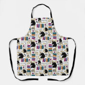 Afro Unicorn Bold Muster Schürze (Vorderseite)