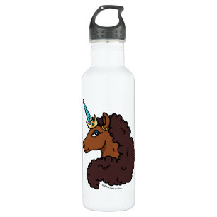 Afro Unicorn   Einzigartig Edelstahlflasche