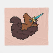 Afro Unicorn | Einzigartig Fleecedecke (Vorderseite (Horizontal))