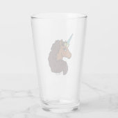 Afro Unicorn | Einzigartig Glas (Rückseite)