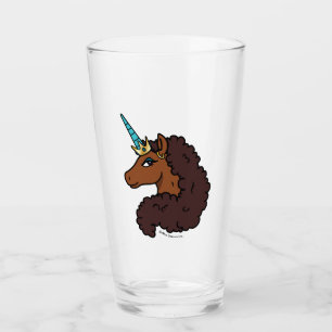 Afro Unicorn   Einzigartig Glas