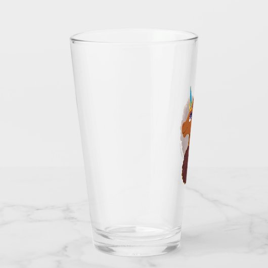 Afro Unicorn | Einzigartig Glas (Rechts)