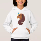 Afro Unicorn | Einzigartig Hoodie (Vorderseite)