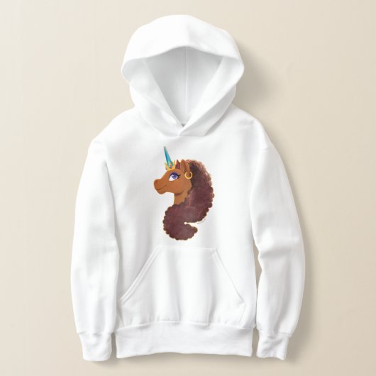 Afro Unicorn | Einzigartig Hoodie (Ablage )