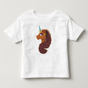 Afro Unicorn Einzigartig Kleinkind T-shirt