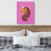 Afro Unicorn | Einzigartig Leinwanddruck (Insitu (Schlafzimmer))