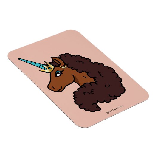 Afro Unicorn | Einzigartig Magnet (Rechte Seite)
