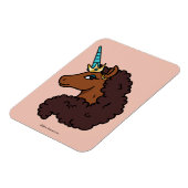 Afro Unicorn | Einzigartig Magnet (Linke Seite)