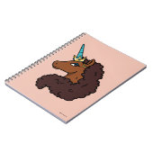 Afro Unicorn | Einzigartig Notizblock (Linke Seite)