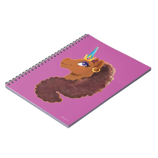 Afro Unicorn | Einzigartig Notizblock (Linke Seite)