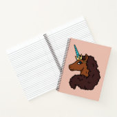 Afro Unicorn | Einzigartig Notizblock (Innenseite)