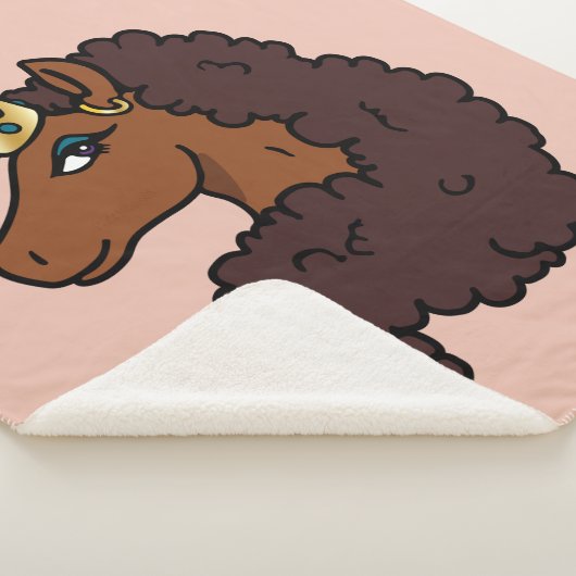 Afro Unicorn | Einzigartig Sherpadecke (3/4)