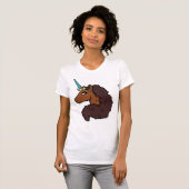 Afro Unicorn | Einzigartig T-Shirt (Vorne ganz)
