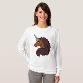 Afro Unicorn | Einzigartig T-Shirt (Vorne ganz)