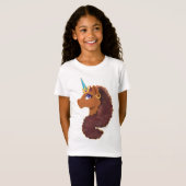 Afro Unicorn | Einzigartig T-Shirt (Vorne ganz)