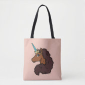 Afro Unicorn | Einzigartig Tasche (Vorderseite)