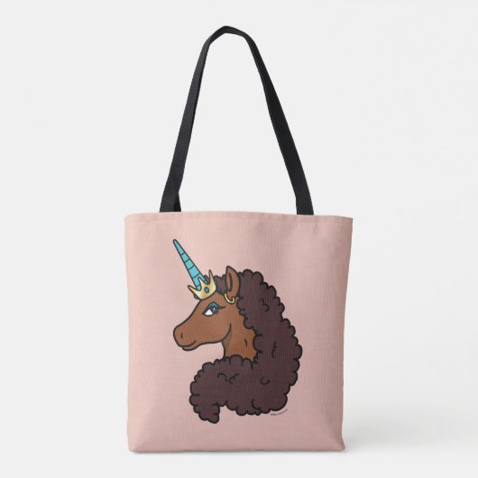 Afro Unicorn | Einzigartig Tasche (Rückseite)