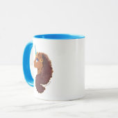 Afro Unicorn | Einzigartig Tasse (Vorderseite Links)