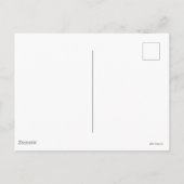 Afro Unicorn | Einzigartiges Herzdesign Postkarte (Rückseite)