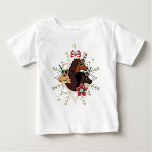 Afro Unicorn Festlicher Urlaub Magisch Baby T-shirt