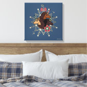 Afro Unicorn Festlicher Urlaub Magisch Leinwanddruck (Insitu (Schlafzimmer))