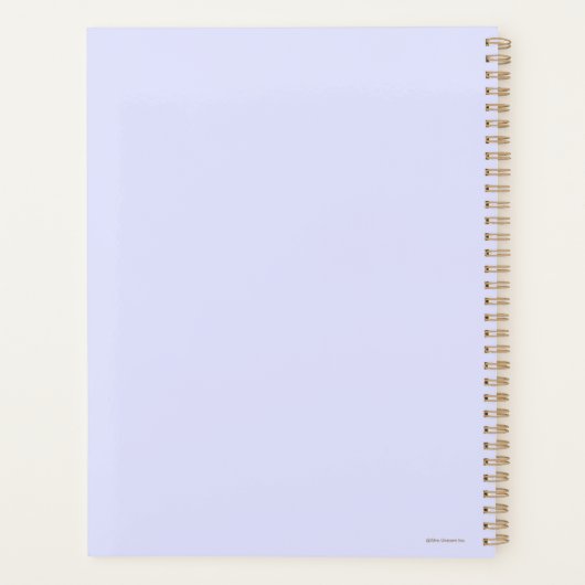 Afro Unicorn Fierce Heart Design Planer (Rückseite)