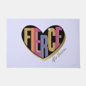 Afro Unicorn Fierce Herzdesign Fußmatte (Vorderseite)