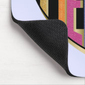 Afro Unicorn Fierce Herzdesign Mousepad (Ecke)