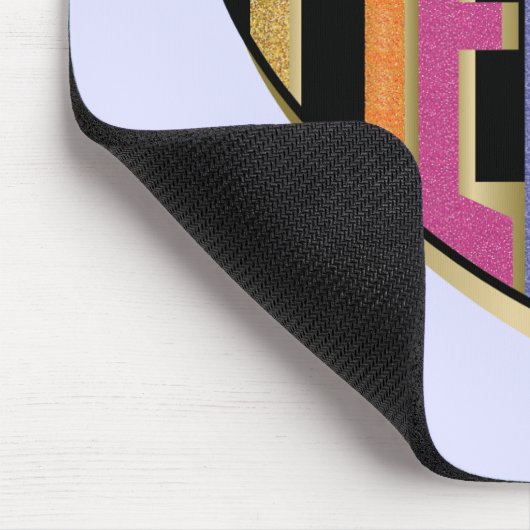 Afro Unicorn Fierce Herzdesign Mousepad (Ecke)