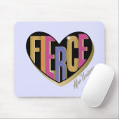 Afro Unicorn Fierce Herzdesign Mousepad (Mit Mouse)