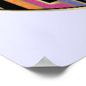 Afro Unicorn Fierce Herzdesign Poster (Ecke)