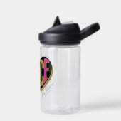 Afro Unicorn Fierce Herzdesign Trinkflasche (Links)