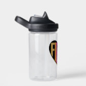 Afro Unicorn Fierce Herzdesign Trinkflasche (rechts)