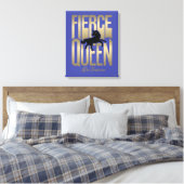 Afro Unicorn Fierce Queen Leinwanddruck (Insitu (Schlafzimmer))