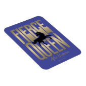 Afro Unicorn Fierce Queen Magnet (Rechte Seite)