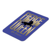 Afro Unicorn Fierce Queen Magnet (Linke Seite)