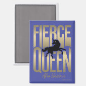 Afro Unicorn Fierce Queen Magnet (Vorderseite/Rückseite)
