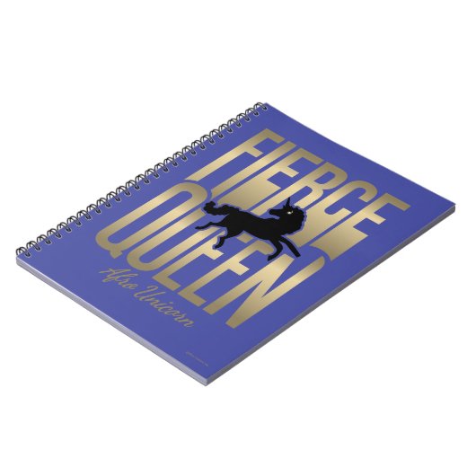 Afro Unicorn Fierce Queen Notizblock (Linke Seite)