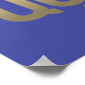 Afro Unicorn Fierce Queen Poster (Ecke)